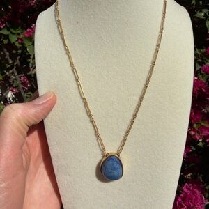 Madewell Blue Aventurine Pendant Necklace